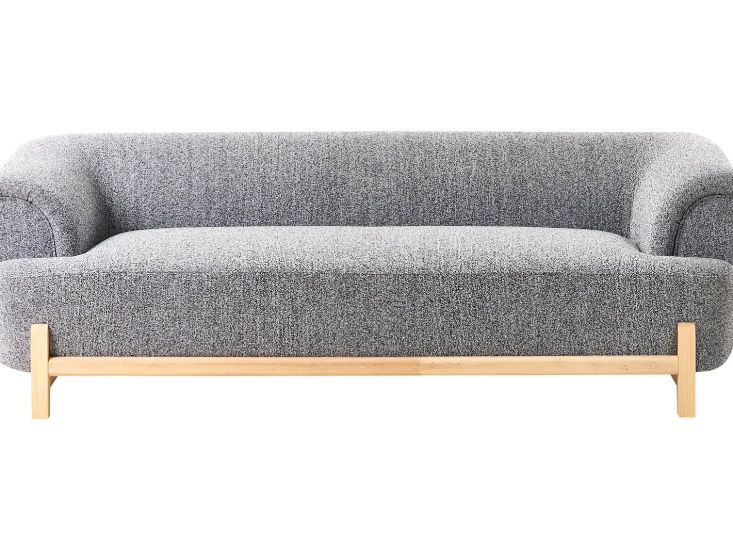 Set da salotto 5 posti ALNOR Tessuto Grigio scuro