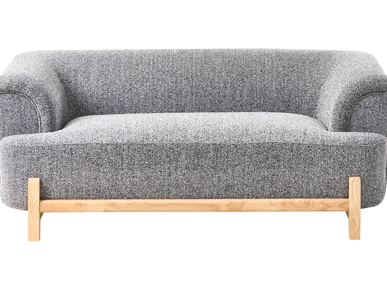 Set da salotto 5 posti ALNOR Tessuto Grigio scuro