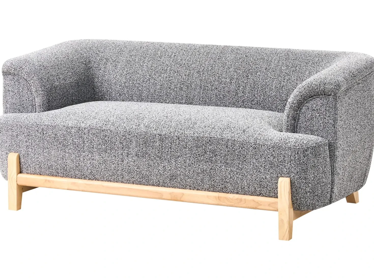 Set da salotto 5 posti ALNOR Tessuto Grigio scuro