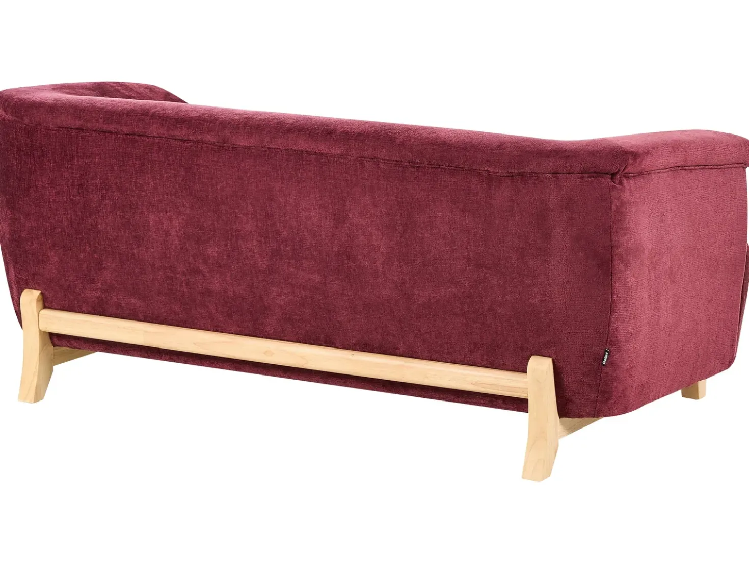 Set da salotto 5 posti ALNOR Ciniglia Bordeaux