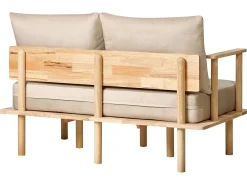Set da salotto 3 posti ASKER Tessuto Beige sabbia