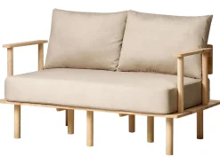 Set da salotto 3 posti ASKER Tessuto Beige sabbia