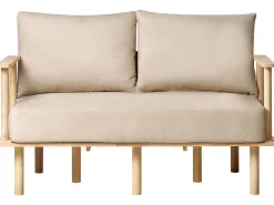 Set da salotto 3 posti ASKER Tessuto Beige sabbia