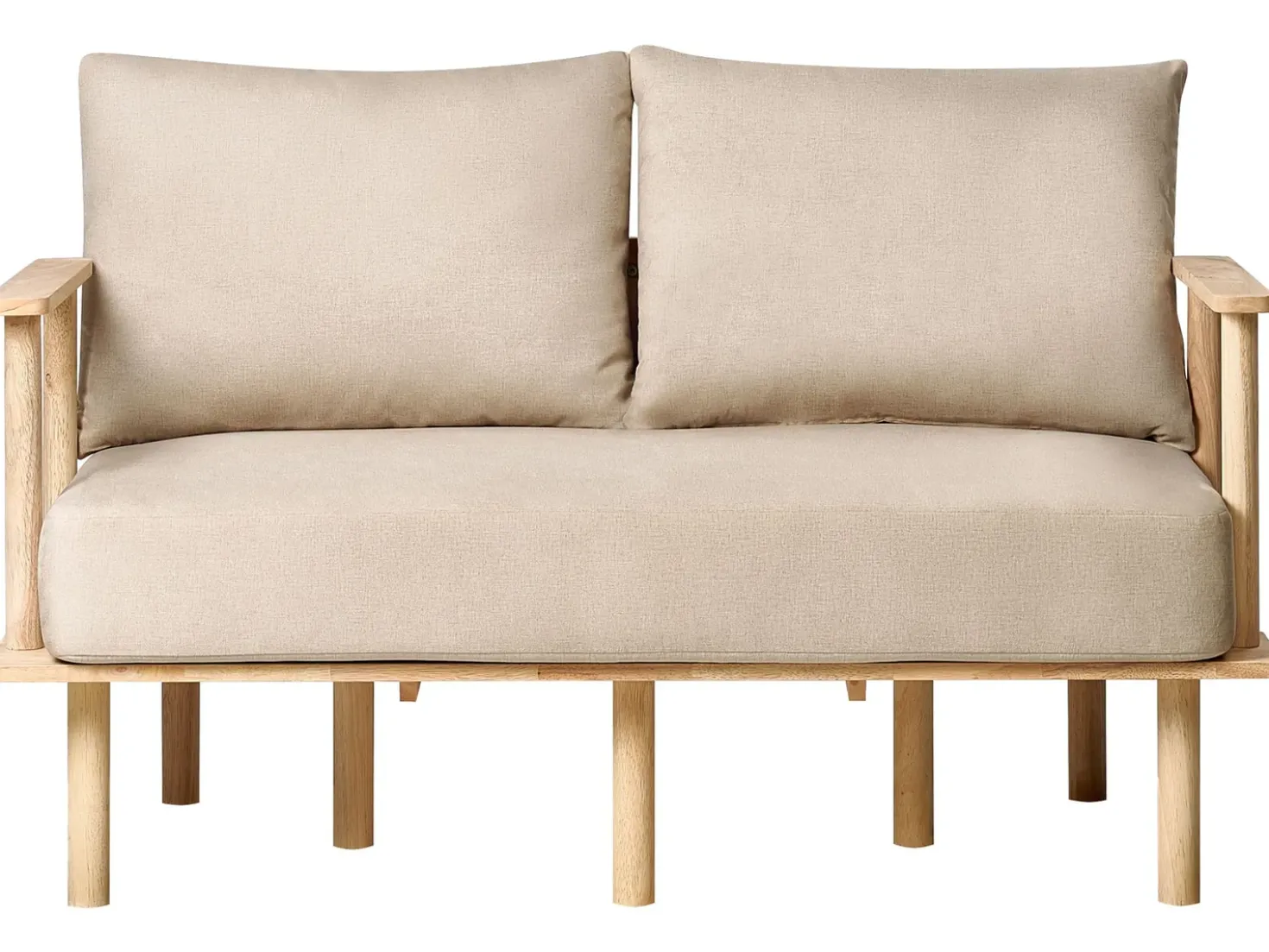 Set da salotto 3 posti ASKER Tessuto Beige sabbia