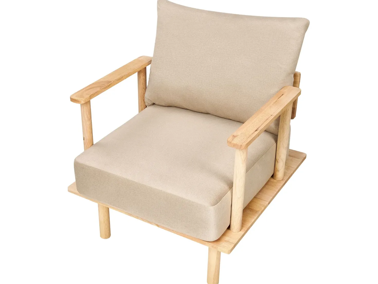 Set da salotto 3 posti ASKER Tessuto Beige sabbia