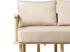 Set da salotto 3 posti ASKER Tessuto Beige sabbia