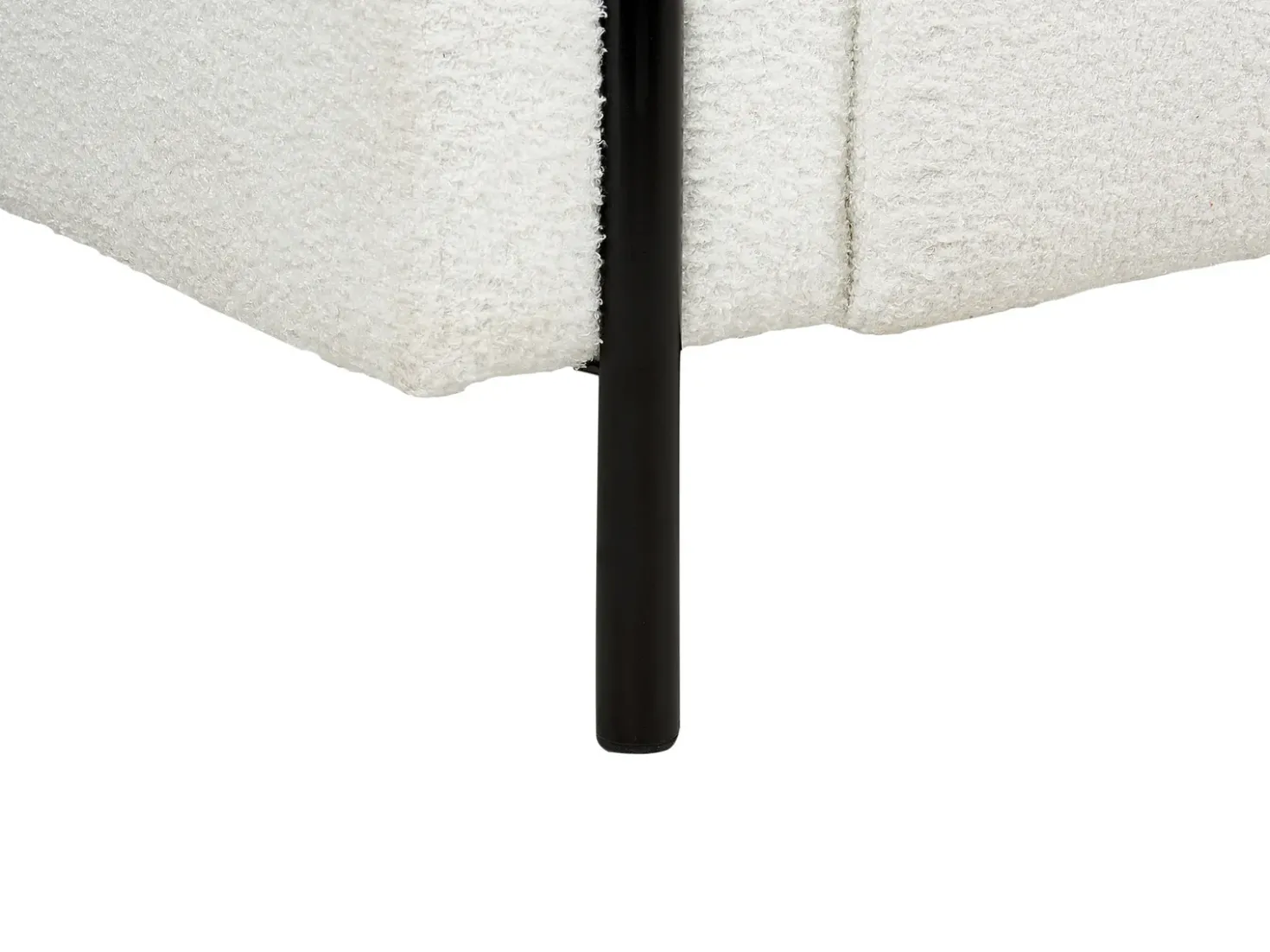 Set da salotto 4 posti ASKIM Bouclé Bianco