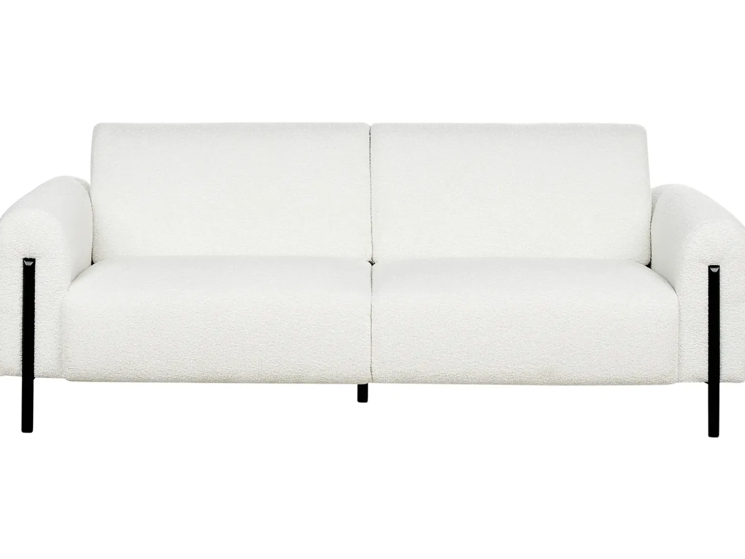 Set da salotto 4 posti ASKIM Bouclé Bianco