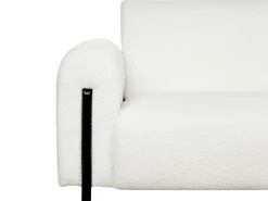 Set da salotto 4 posti ASKIM Bouclé Bianco