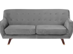 Set da salotto 6 posti BODO Velluto Grigio