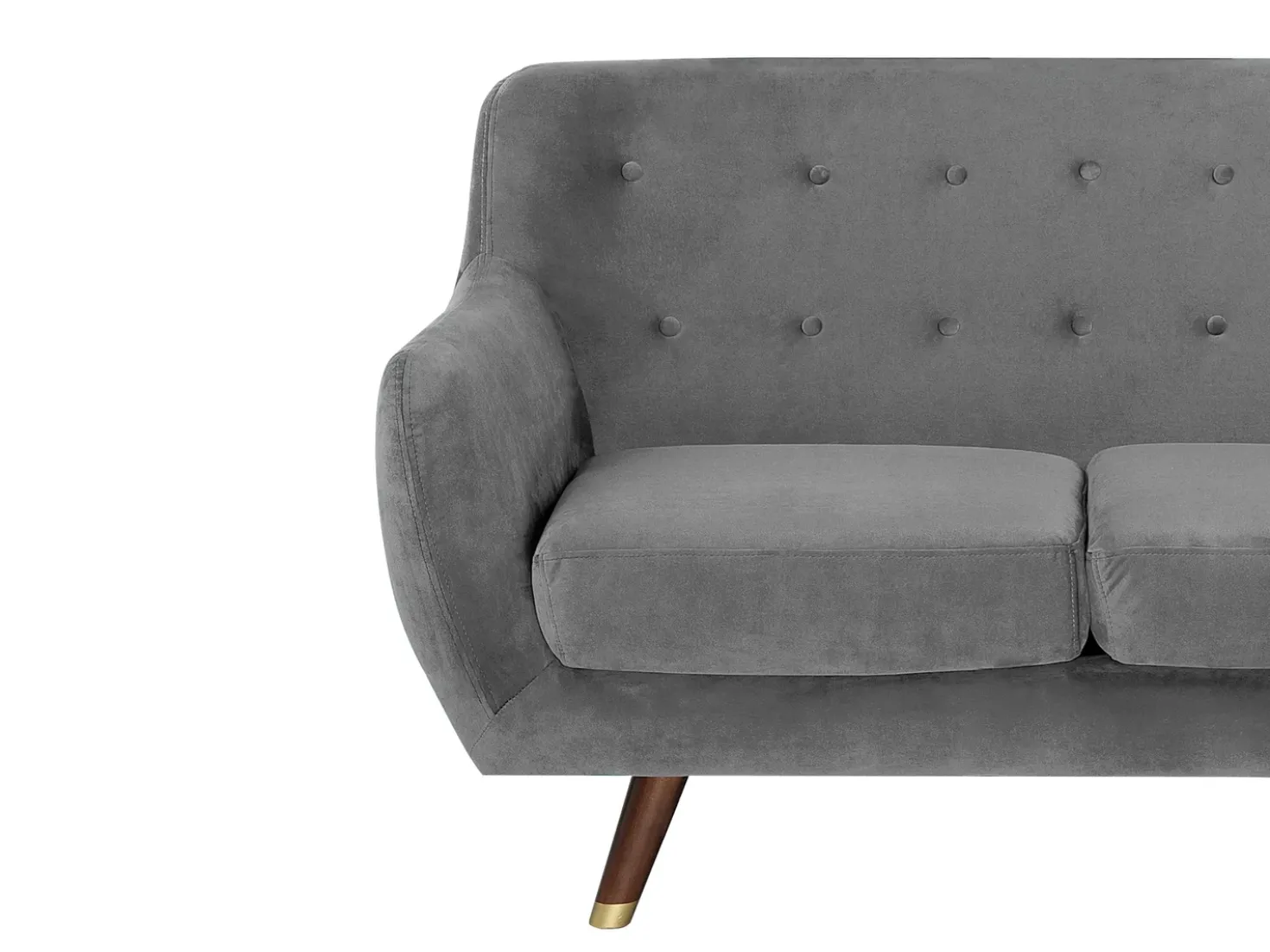 Set da salotto 6 posti BODO Velluto Grigio