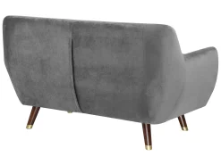 Set da salotto 6 posti BODO Velluto Grigio