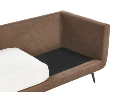Set da salotto 4 posti BOLGA Tessuto Marrone