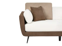 Set da salotto 4 posti BOLGA Tessuto Marrone