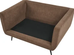 Set da salotto 4 posti BOLGA Tessuto Marrone
