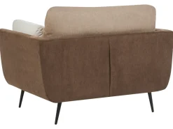 Set da salotto 4 posti BOLGA Tessuto Marrone