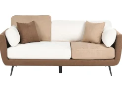 Set da salotto 4 posti BOLGA Tessuto Marrone