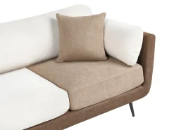 Set da salotto 4 posti BOLGA Tessuto Marrone