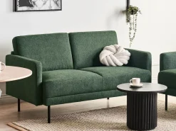 Set da salotto 2 posti BREDA Tessuto Verde scuro