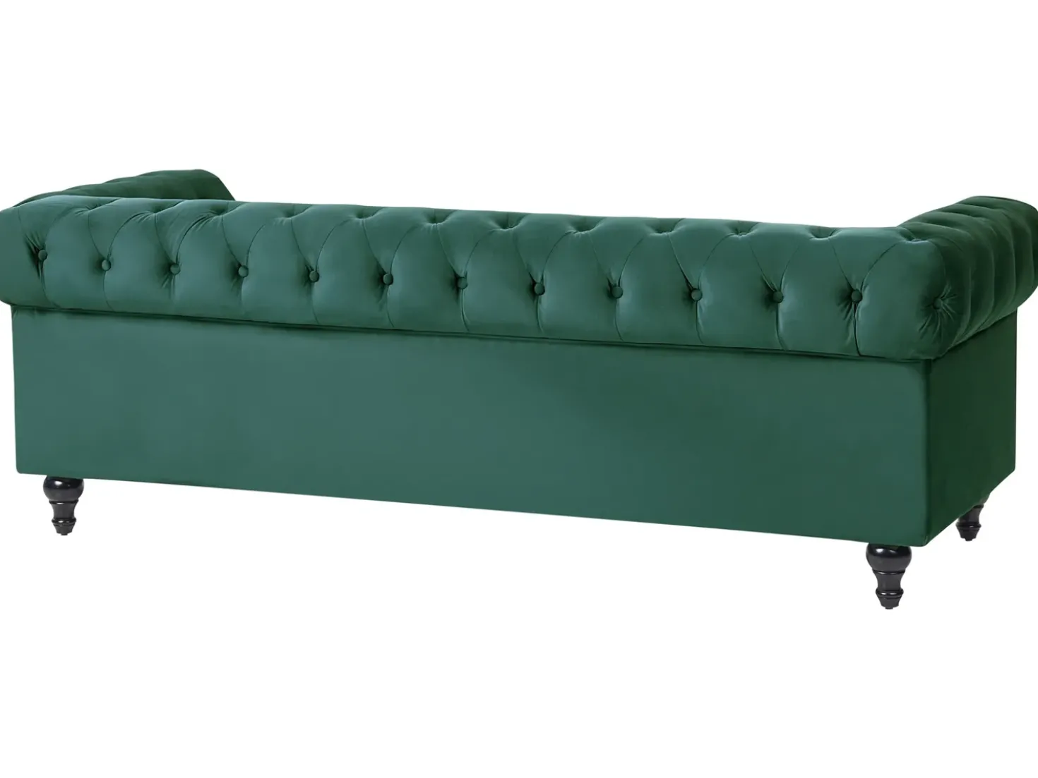 Set da salotto 4 posti CHESTERFIELD Velluto Verde smeraldo