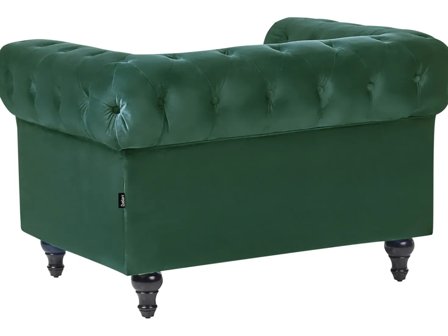 Set da salotto 4 posti CHESTERFIELD Velluto Verde smeraldo