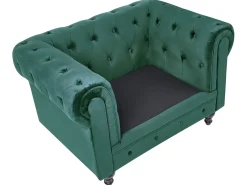 Set da salotto 4 posti CHESTERFIELD Velluto Verde smeraldo