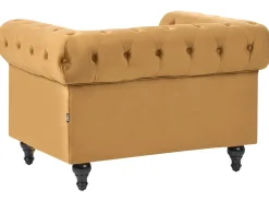 Set da salotto 4 posti CHESTERFIELD Velluto Oro