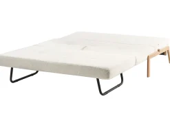 Set da salotto 3 posti EDLAND Bouclé Bianco con Pouf