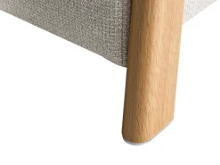 Set da salotto 3 posti EDLAND Tessuto Beige chiaro con Panca