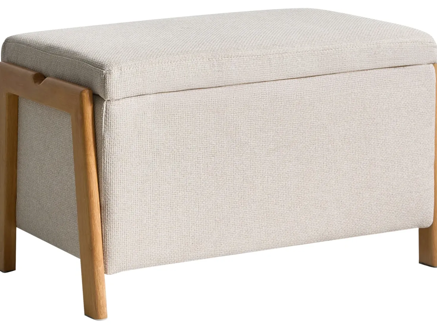 Set da salotto 3 posti EDLAND Tessuto Beige chiaro con Panca