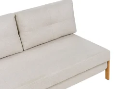 Set da salotto 3 posti EDLAND Tessuto Beige chiaro con Panca