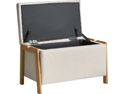 Set da salotto 3 posti EDLAND Tessuto Beige chiaro con Panca