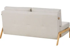 Set da salotto 3 posti EDLAND Tessuto Beige chiaro con Panca
