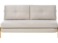 Set da salotto 3 posti EDLAND Tessuto Beige chiaro con Panca