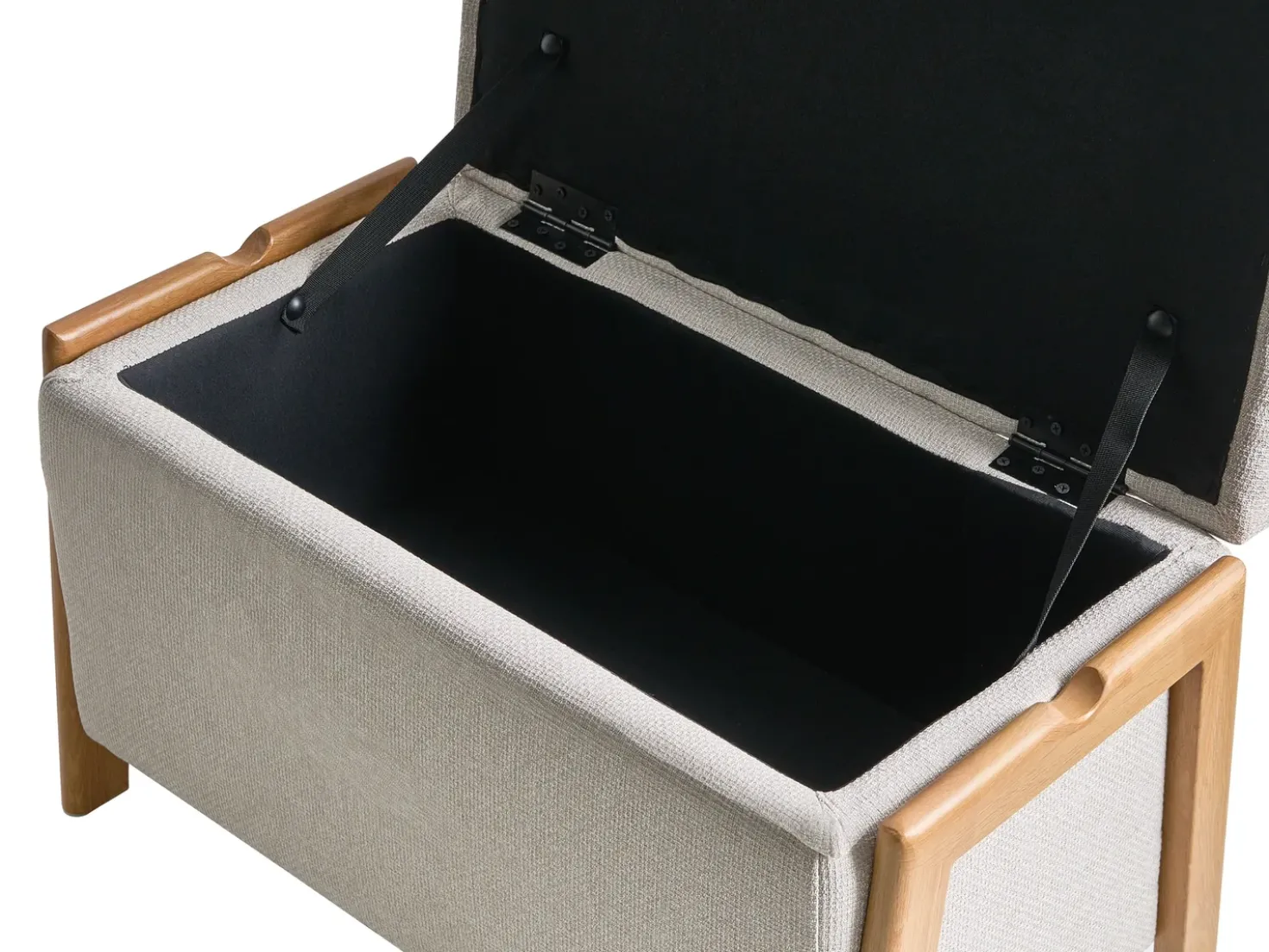 Set da salotto 3 posti EDLAND Tessuto Beige chiaro con Panca