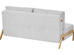 Set da salotto 3 posti EDLAND Tessuto Grigio chiaro con Panca