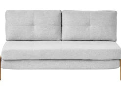Set da salotto 3 posti EDLAND Tessuto Grigio chiaro con Panca