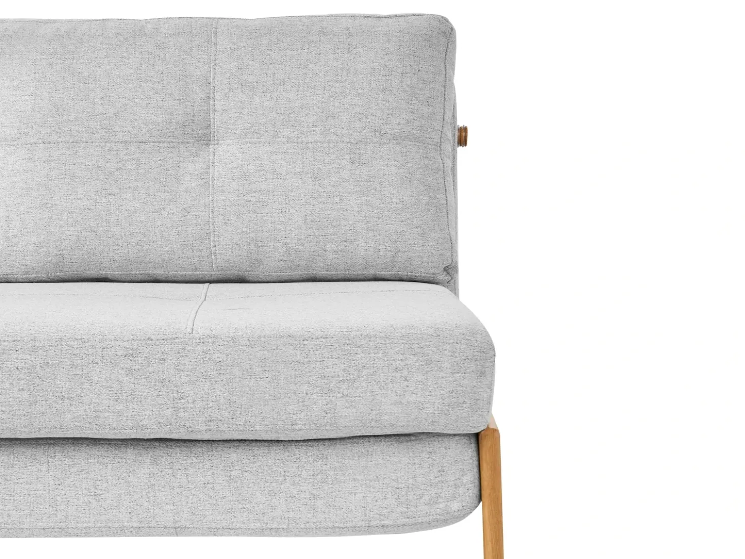 Set da salotto 3 posti EDLAND Tessuto Grigio chiaro con Panca