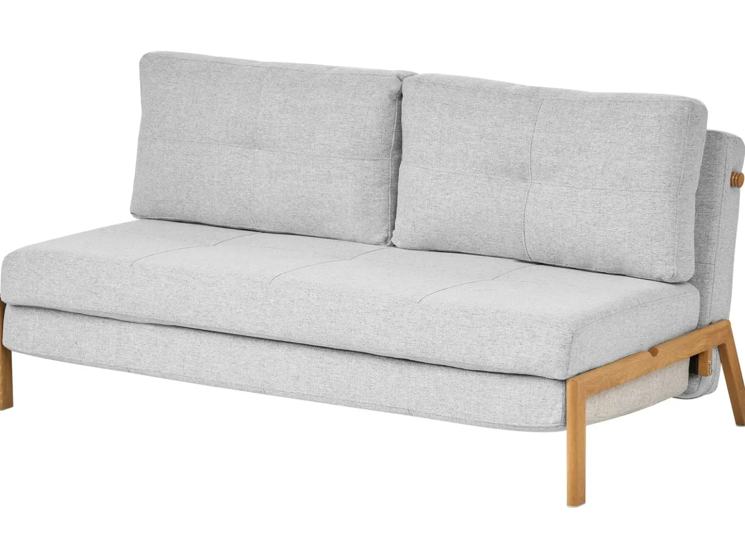 Set da salotto 3 posti EDLAND Tessuto Grigio chiaro con Panca