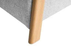 Set da salotto 3 posti EDLAND Tessuto Grigio chiaro con Panca