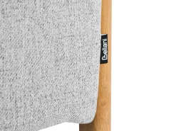 Set da salotto 3 posti EDLAND Tessuto Grigio chiaro con Panca