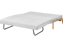 Set da salotto 3 posti EDLAND Tessuto Grigio chiaro con Pouf