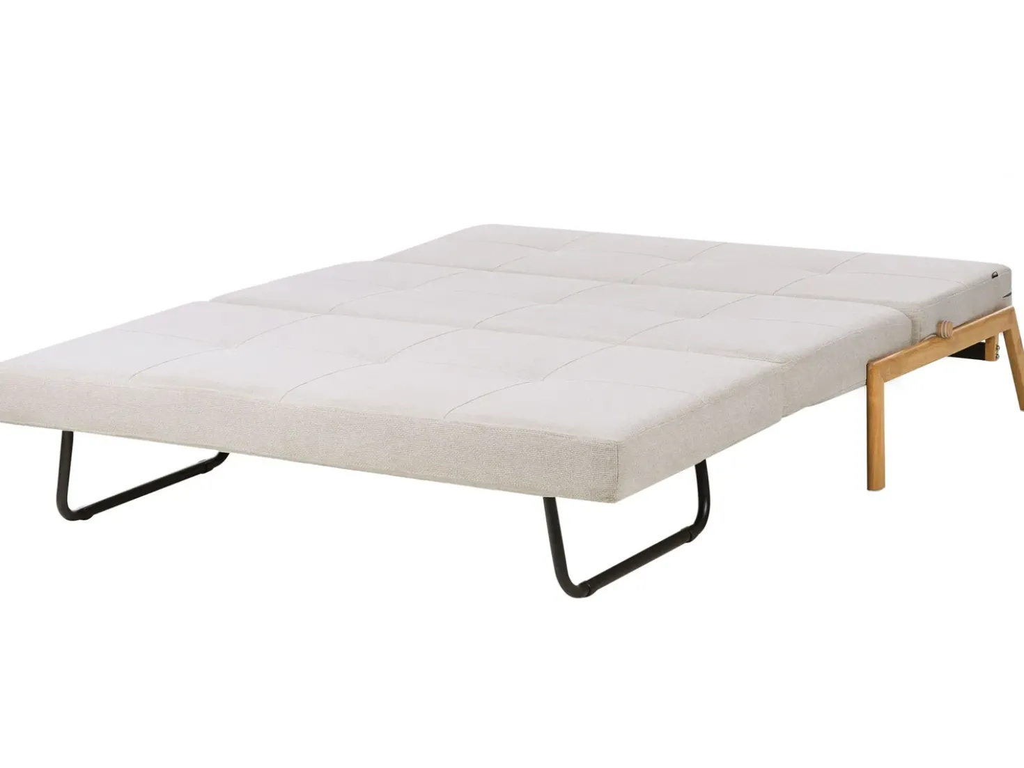 Set da salotto 3 posti EDLAND Tessuto Beige chiaro con Pouf