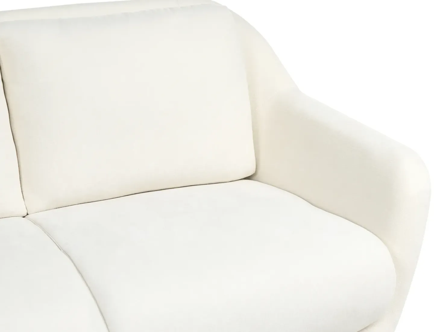 Set da salotto 3 posti EIBY Ciniglia Bianco