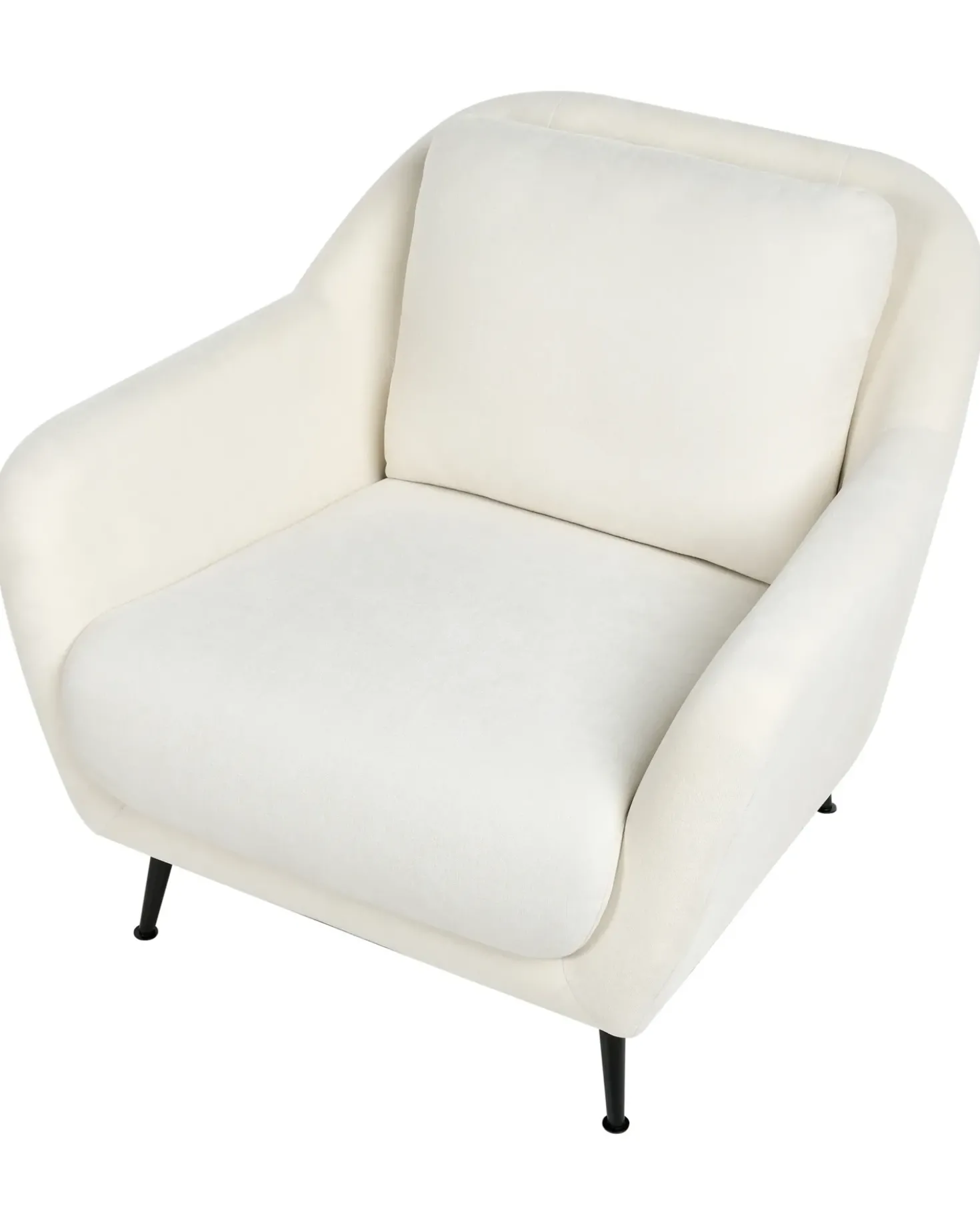 Set da salotto 3 posti EIBY Ciniglia Bianco