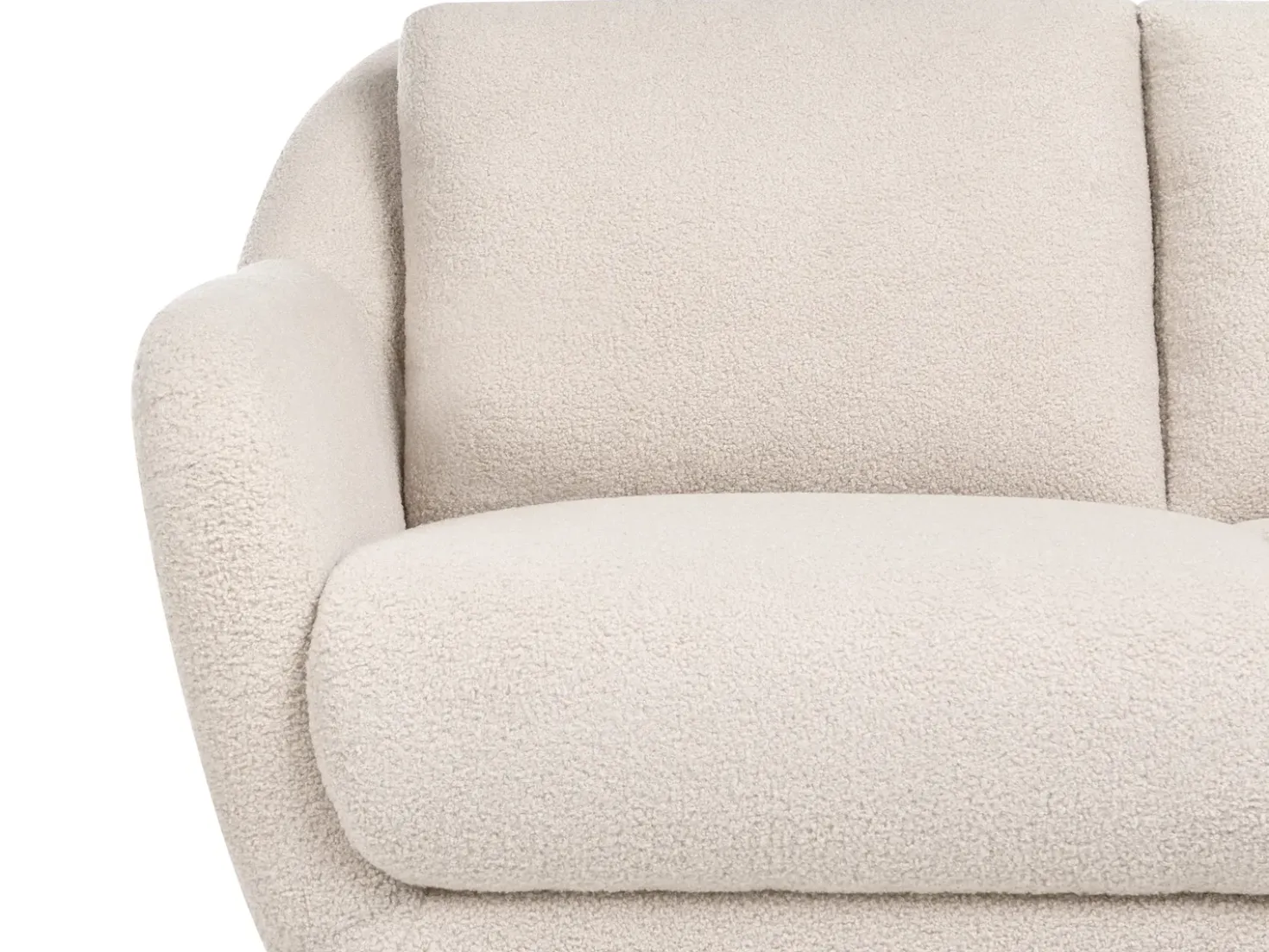 Set da salotto 3 posti EIBY Bouclé Beige