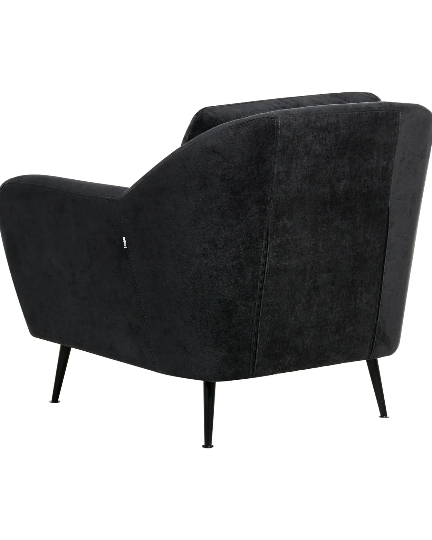 Set da salotto 3 posti EIBY Ciniglia Nero