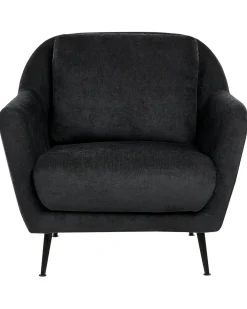 Set da salotto 3 posti EIBY Ciniglia Nero