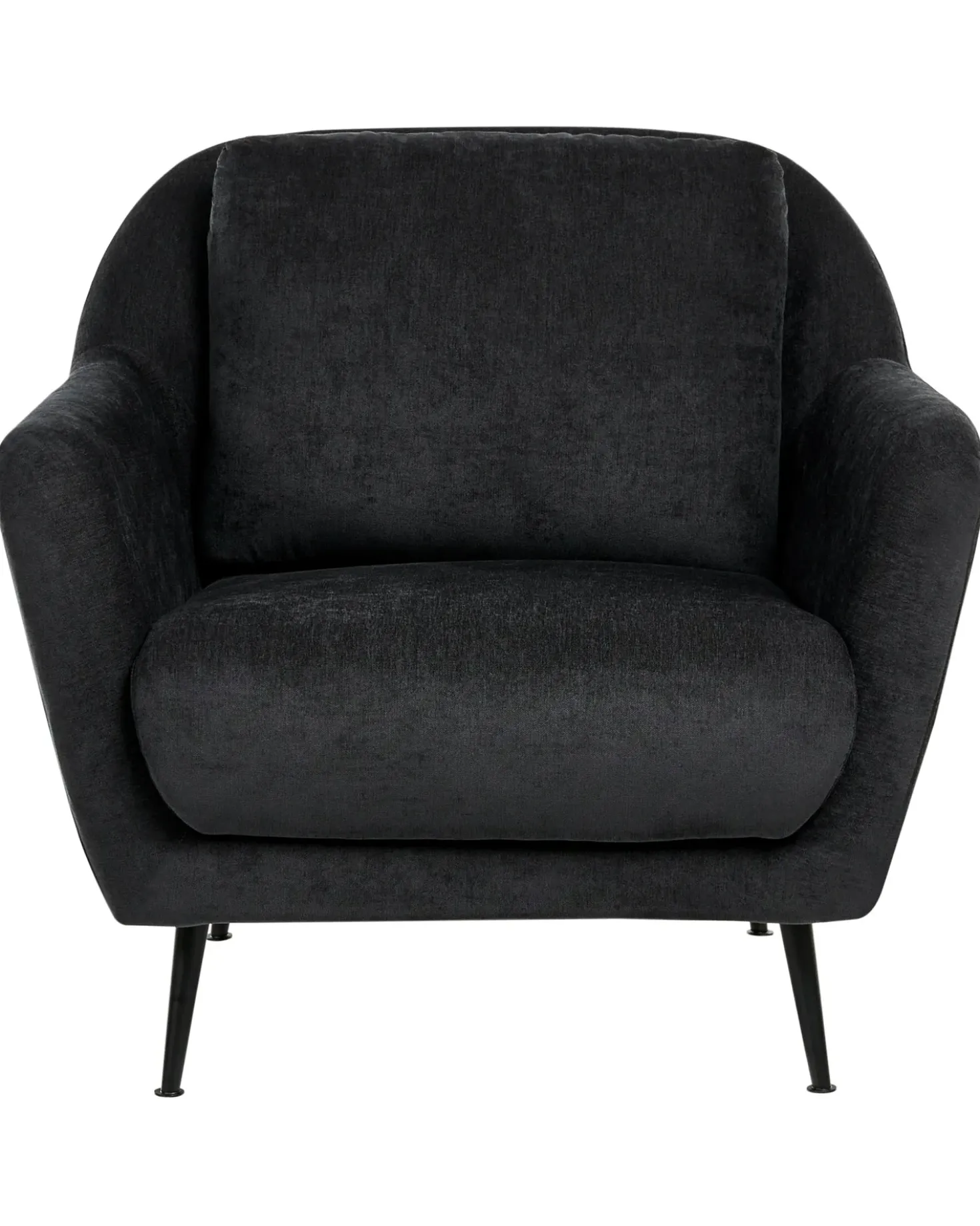 Set da salotto 3 posti EIBY Ciniglia Nero