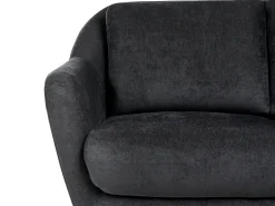 Set da salotto 3 posti EIBY Ciniglia Nero